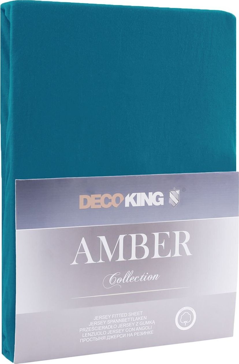 Decoking DecoKing prześcieradło bawełniane AMBER BLUESAPPHIRE 140-160x200+30