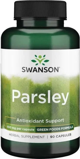 Swanson Swanson - Parsley, 650mg, 90 kapsułek