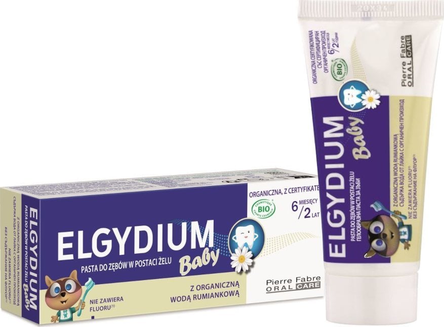 Elgydium Baby pasta do zębów w żelu dla dzieci od 6 miesięcy do 2 lat