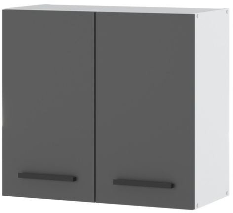 szafka kuchenna wisząca modułowa nowoczesna duża 80cm blande biała szara