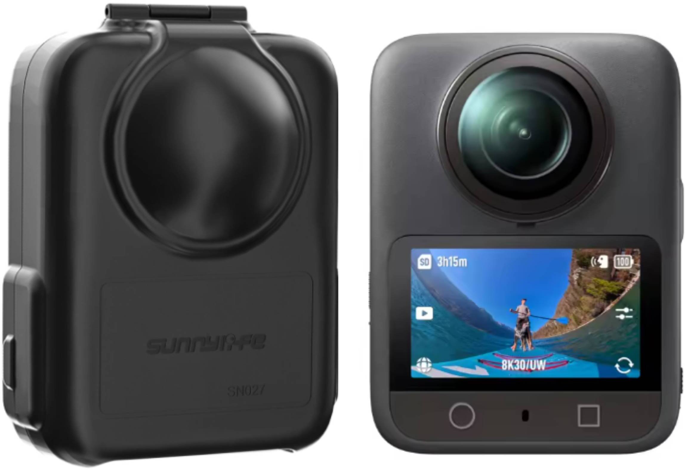 SunnyLife FUTERAŁ MINI CASE ETUI OCHRONNE półotwarte do przechowywania DJI OSMO 360 CZARNE