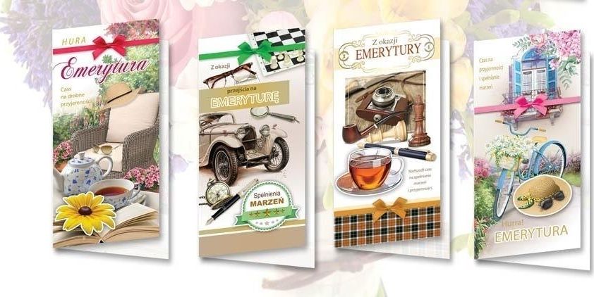 Top Graphic Karnet DL De Lux. Emerytura MIX (10szt)