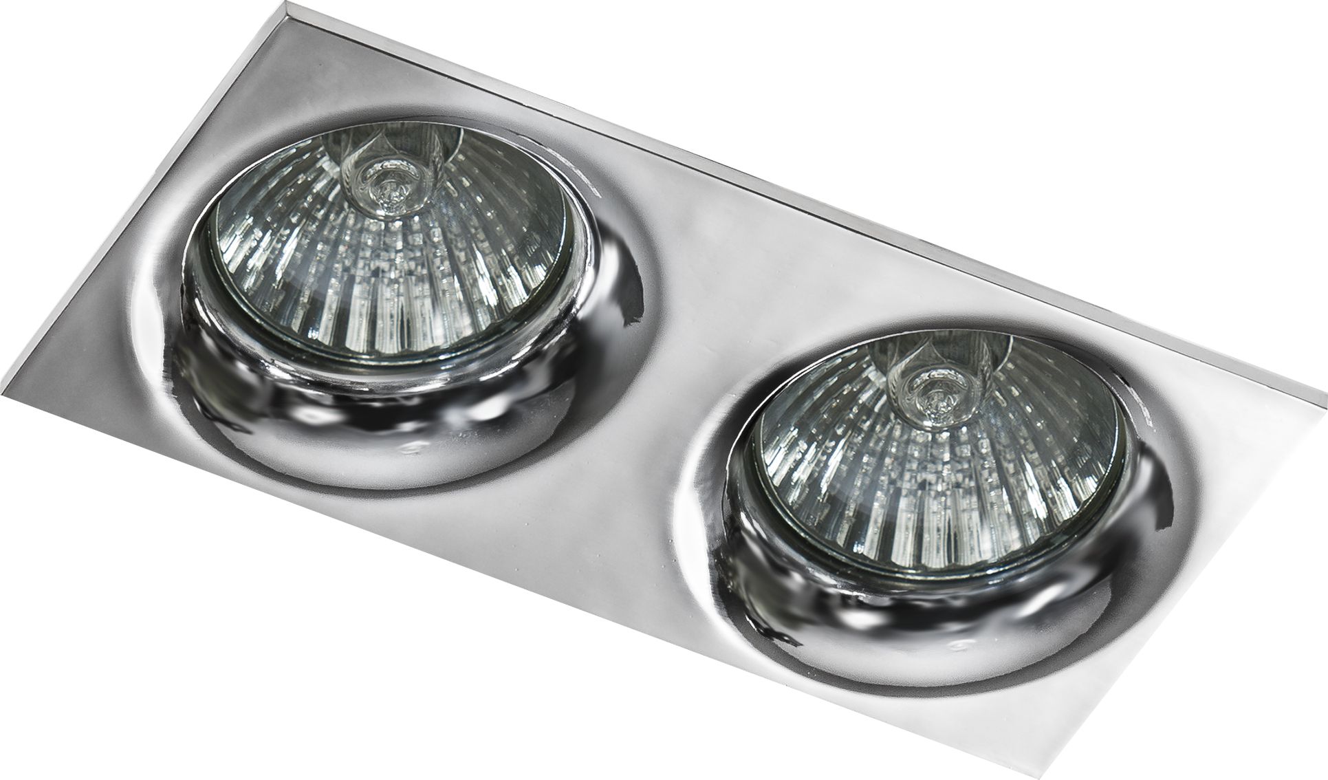 Azzardo Wpust wpuszczany kwadratowy chrom AZzardo IVO SQUARE 2 AZ1789