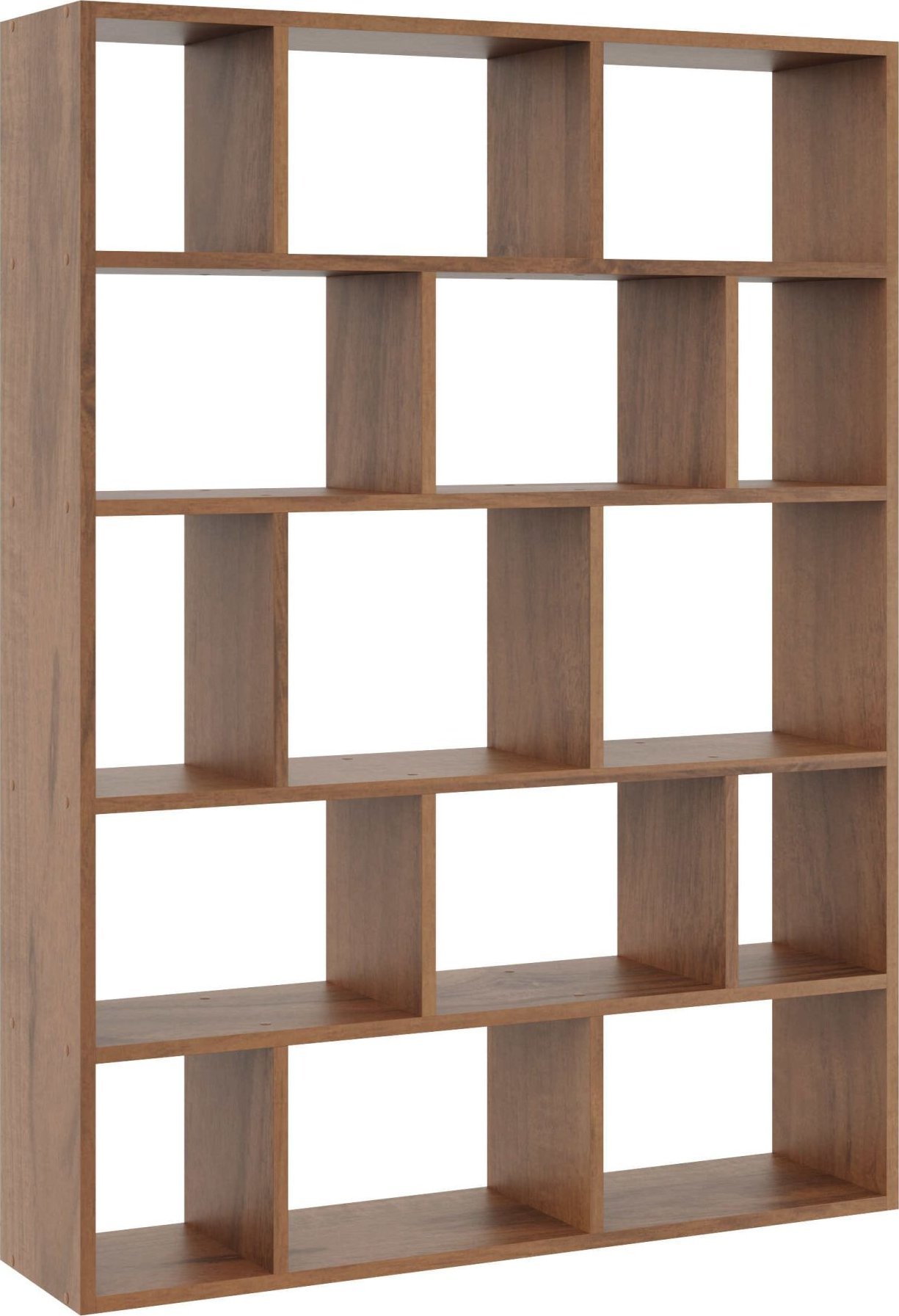 Tyletegotu Duży regał wiszący, półka ścienna, 105x18x141 cm, orzech, mat