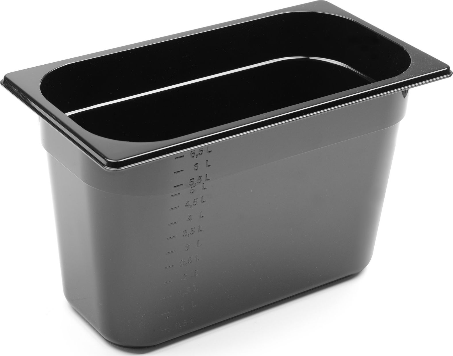 Hendi Pojemnik gastronomiczny GN 1/3 z czarnego poliwęglanu 325x176x200mm 7.8L Hendi 862506 Pojemnik gastronomiczny GN 1/3 z czarnego poliwęglanu 325x
