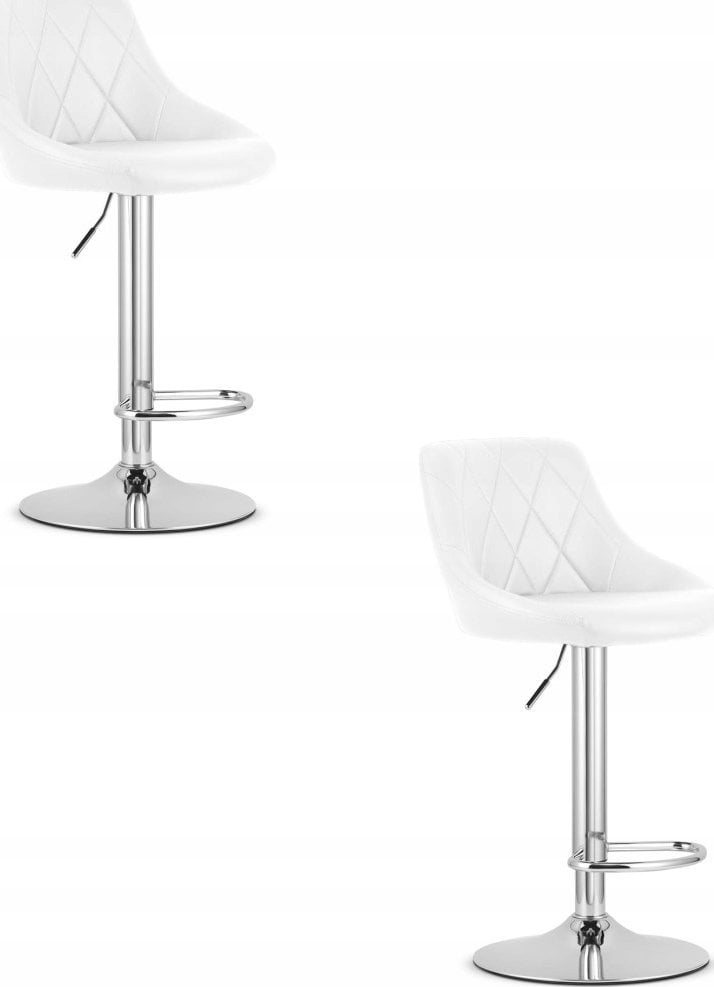 Leobert Hoker KAST - ekoskóra biały/ baza chrom x 2