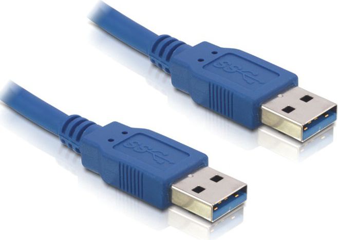 Kabel USB Delock USB-A - USB-A 2 m Niebieski (82535)