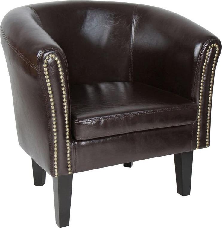 Miadomodo Fotel Chesterfield, 58 x 71 x 70 cm, brązowy