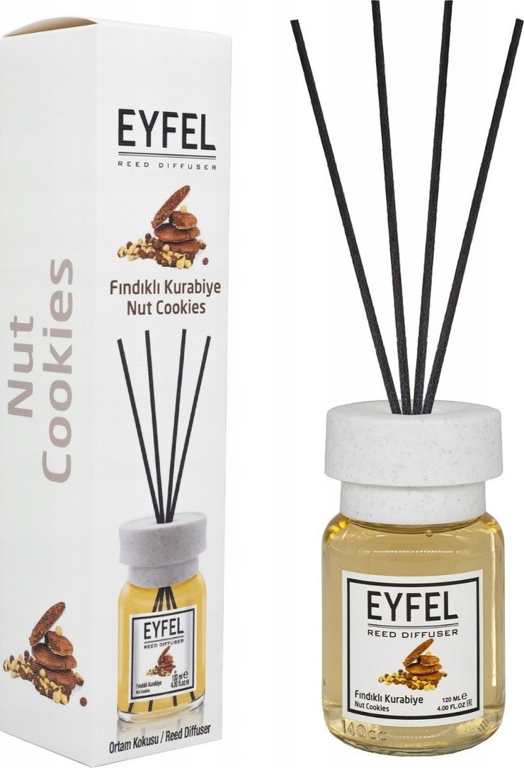 Eyfel Dyfuzor zapachowy z patyczkami Ciasteczko orzechowe 120ml