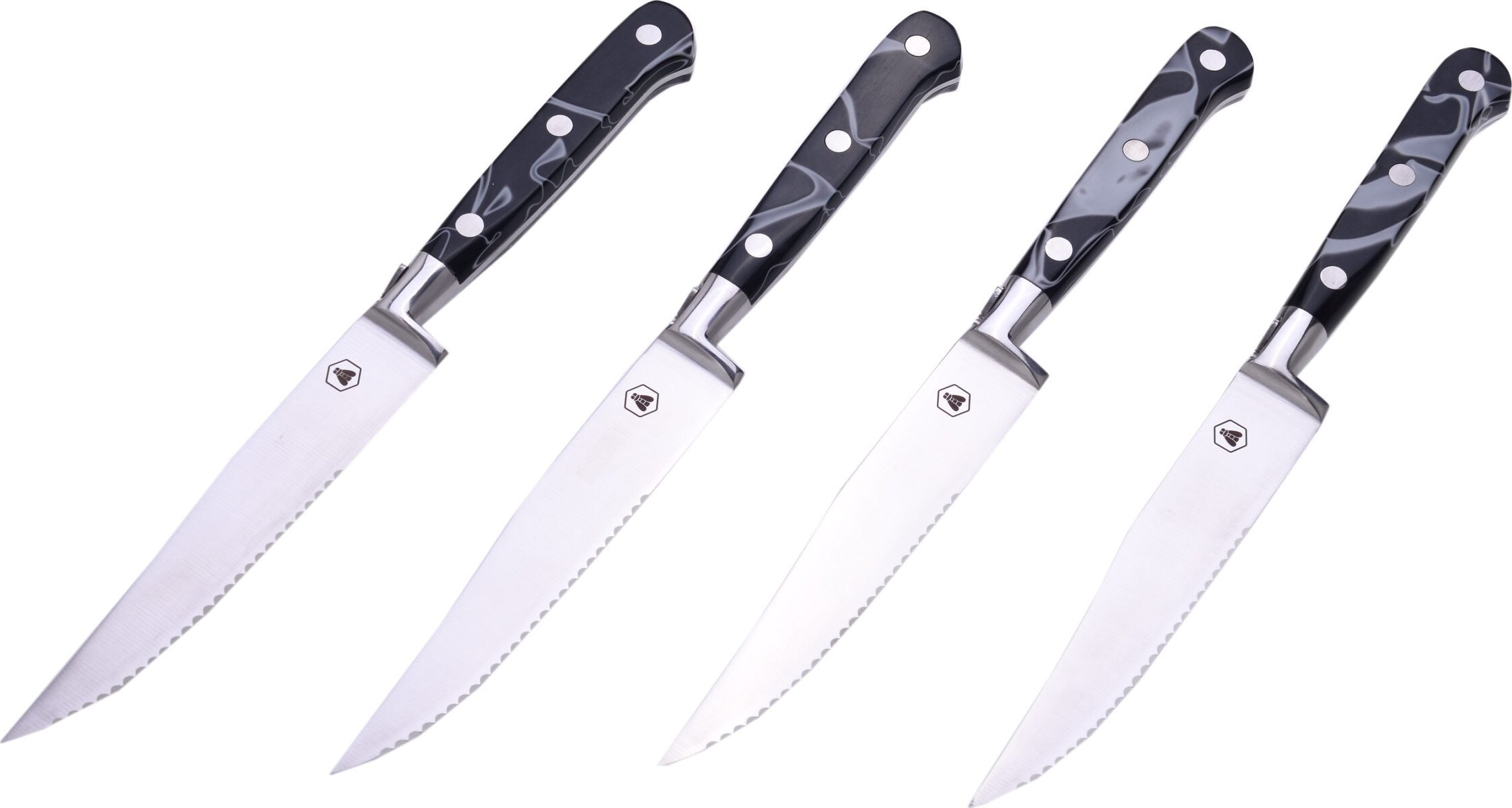 Laguiole Tradition Laguiole Steakmesser-Set 4tlg. mit Harzgriff