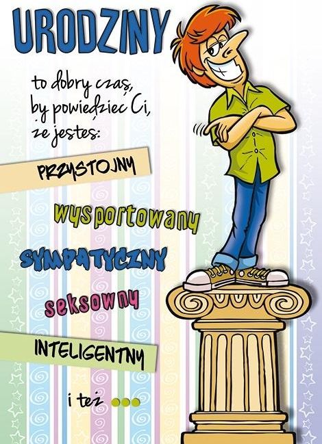 Stamp Karnet Comic B6 + koperta nr 16 Urodziny