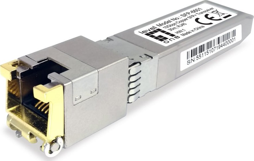 Moduł SFP LevelOne LevelOne SFP-6601 moduł przekaźników sieciowych Miedź 10000 Mbit/s SFP+
