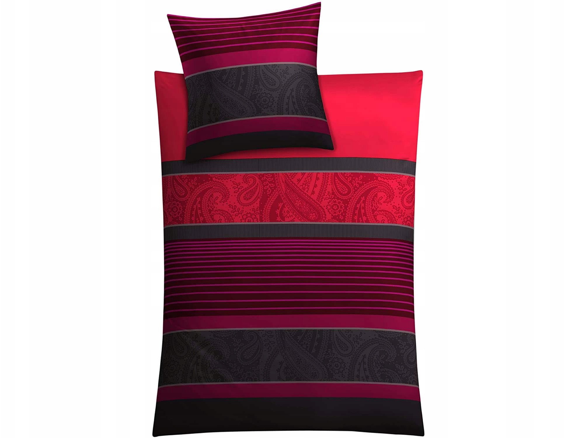 KLEINE WOLKE Pościel Cambridge Rubin 155x220/80x80