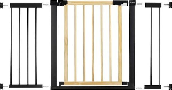Springos Bramka zabezpieczająca schody 75-124 cm bramka rozporowa brązowo-czarna UNIWERSALNY