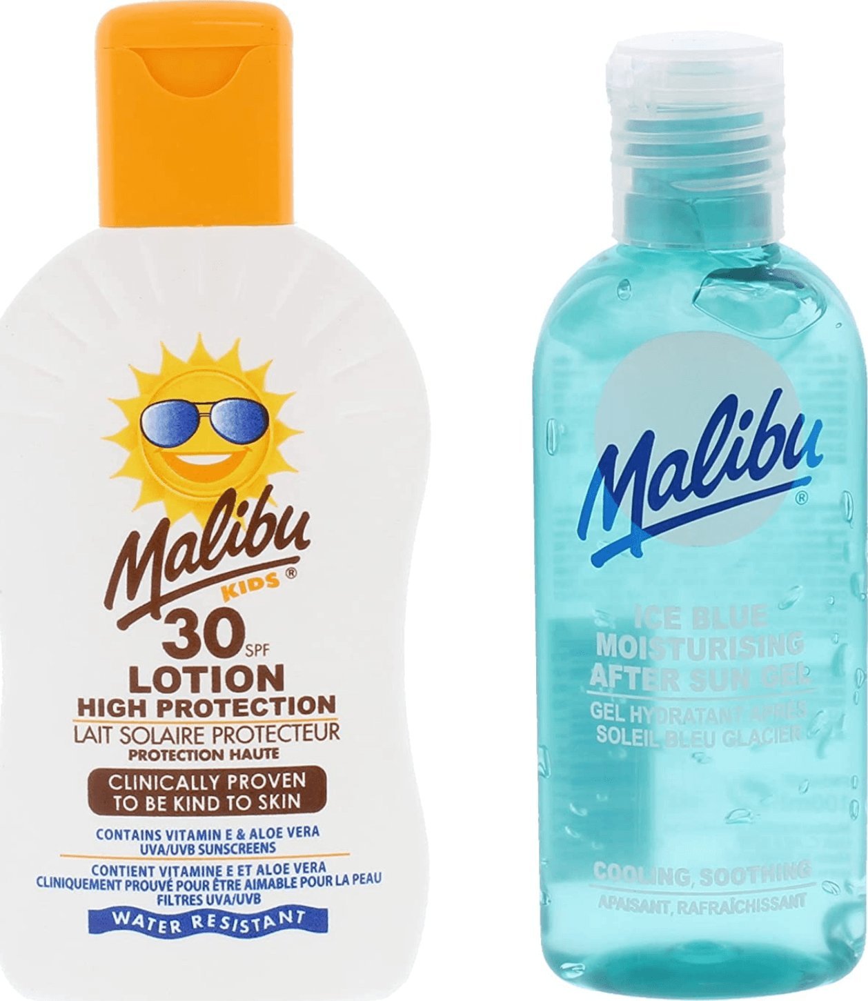 Malibu Malibu Balsam Dla Dzieci SPF30 200ml + Żel Po Opalaniu 100ml