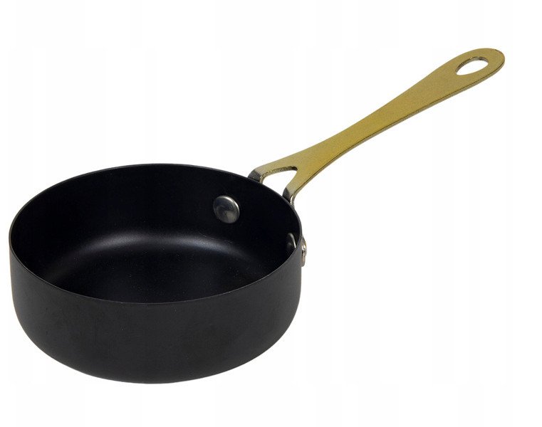 Rondel RONDELEK do serwowania potraw STAL NIERDZEWNA czarny mat 9x3 cm