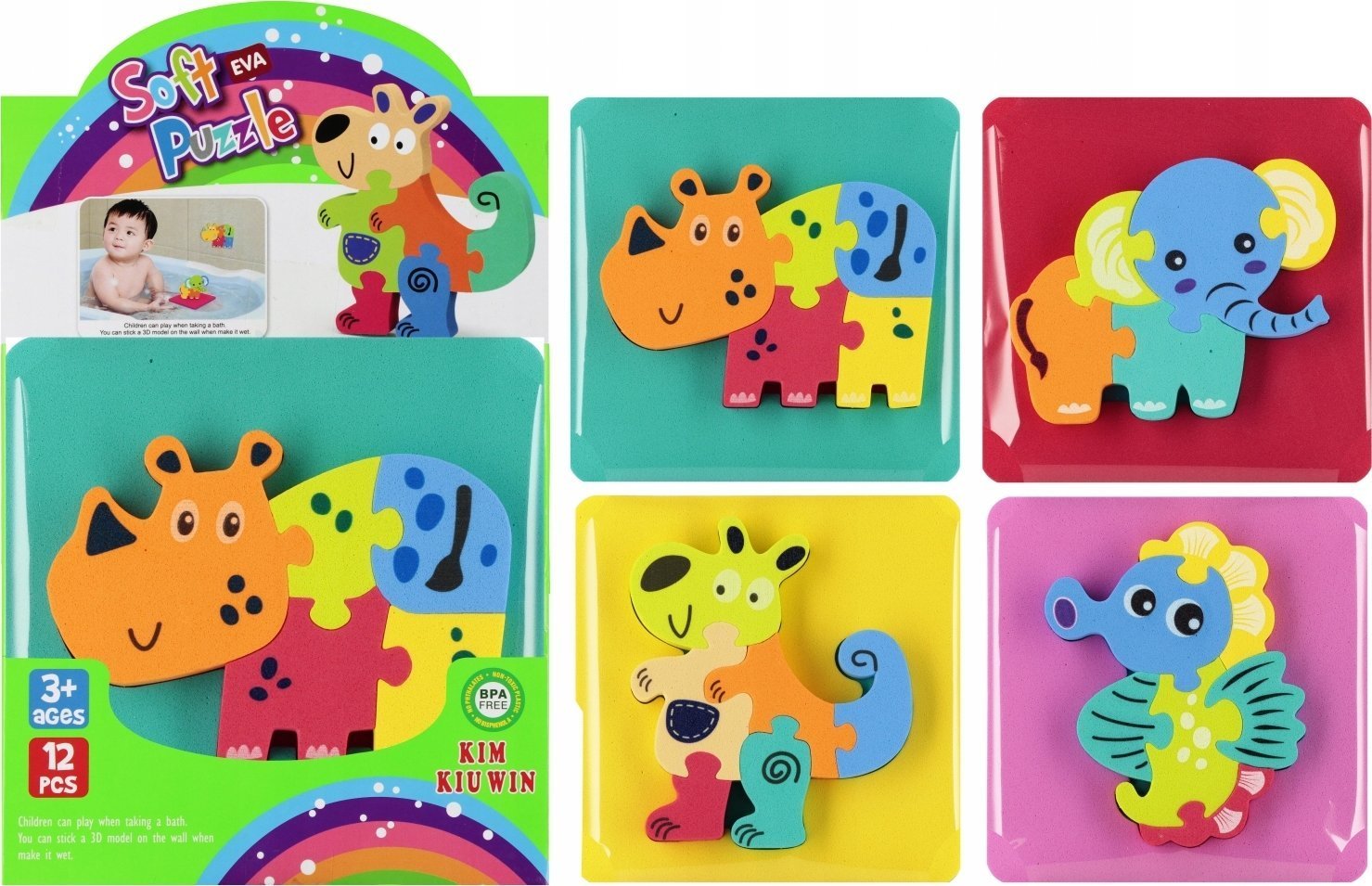 Mega Creative UKLADANKA PIANKOWA PUZZLE 14X14 MC 12/216/432