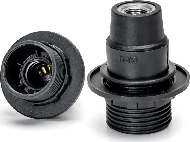 Aigostar Oprawka żarówki E14 z tworzywa sztucznego czarna Oprawka żarówki E14 z tworzywa sztucznego czarna