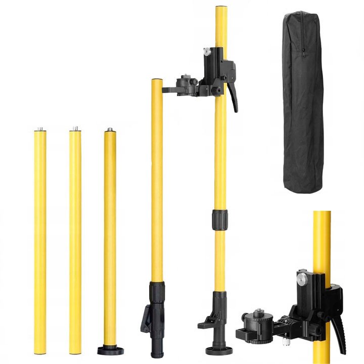 TYCZKA ROZPOROWA STATYW 455CM DO LASERA KRZYŻOWEGO POZIOMICY LASEROWEJ