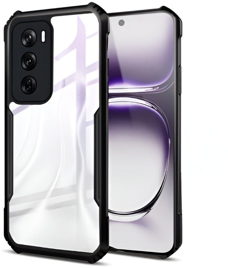 Etui pancerne Supero Cornex-X do Oppo Reno 12 Pro, czarno-przezroczyste