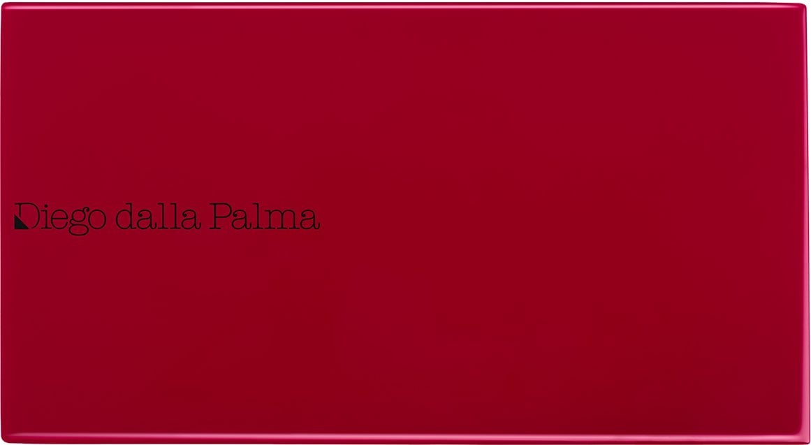 Diego Dalla Palma, Diego Dalla Palma, Empty Makeup Plastic Compact Case, Red, With 2 Slots For Women