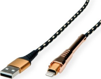 Roline Kabel ROLINE GOLD Lightning na USB 2.0 do iPhone'a, iPoda, 1 m