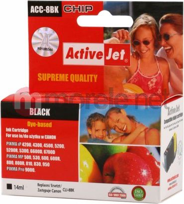 Tusz Activejet tusz ACC-8BN / CLI-8 Bk (black)