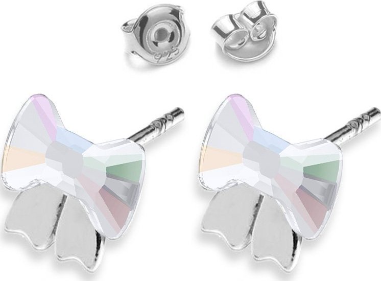 Radziszewska Jewellery KOKARDKI Kolczyki dla dziewczynki srebro