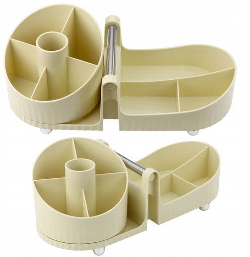 Organizer Na Kosmetyki Akcesoria Biurowe Uchwyt Beżowy