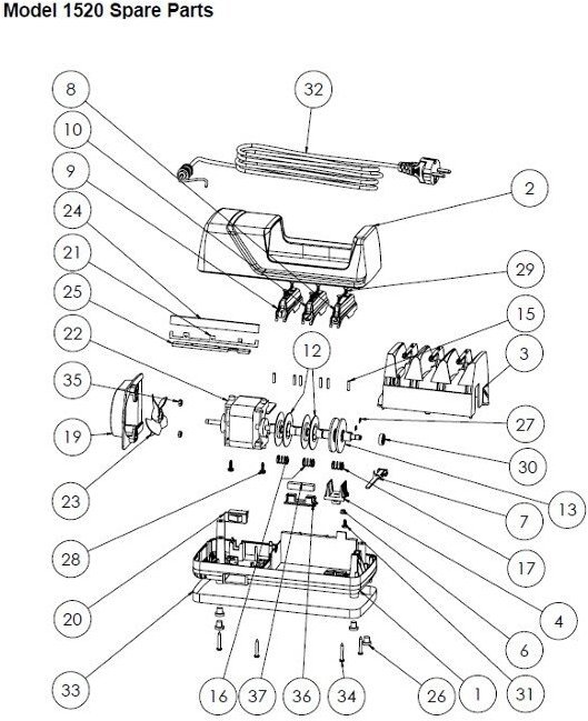 ChefsChoice Obudowa modułu do ostrzałki cc-1520