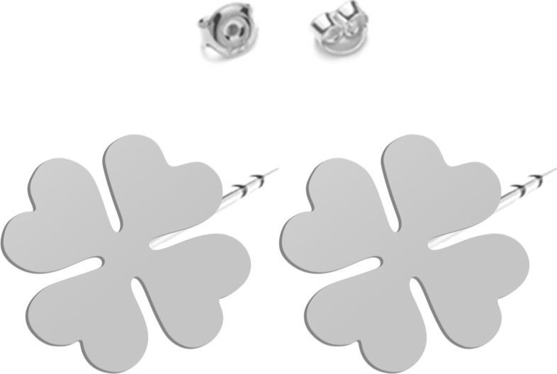 Radziszewska Jewellery Kolczyki Srebrne Koniczynka