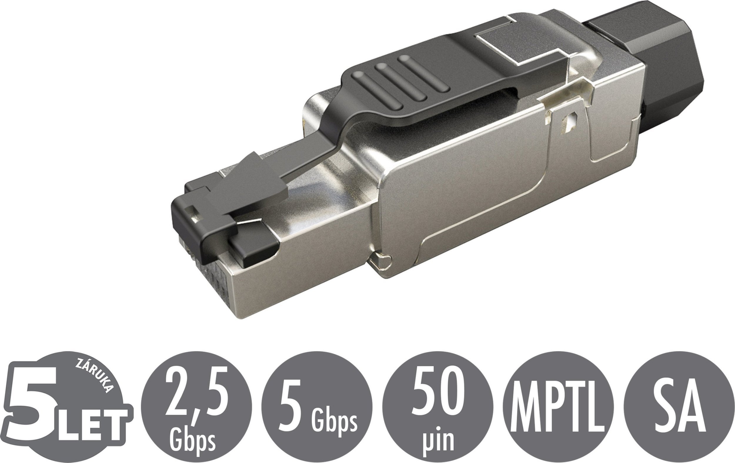 Solarix Konektor przemysłowy uniwersalny RJ45 CAT6 STP samozaciskowy