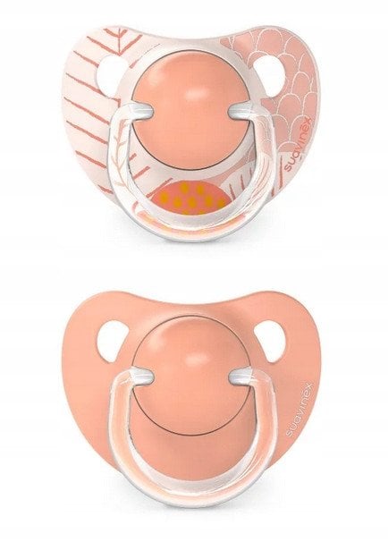 SUAVINEX - 308260-SMOCZEK ANATOMICZNY SILKONOWY 2SZT/18M+/BRZOSKWINIOWY/DREAMS