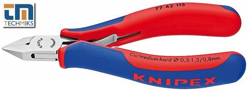 Knipex Szczypce tnące boczne dla elektroników (77 42 115)