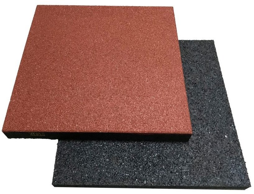 Nawierzchnia na plac zabaw mata gumowa 20 mm RED