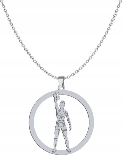 Radziszewska Jewellery Srebrny Naszyjnik Kettlebell CrossFit GRAWER GRA