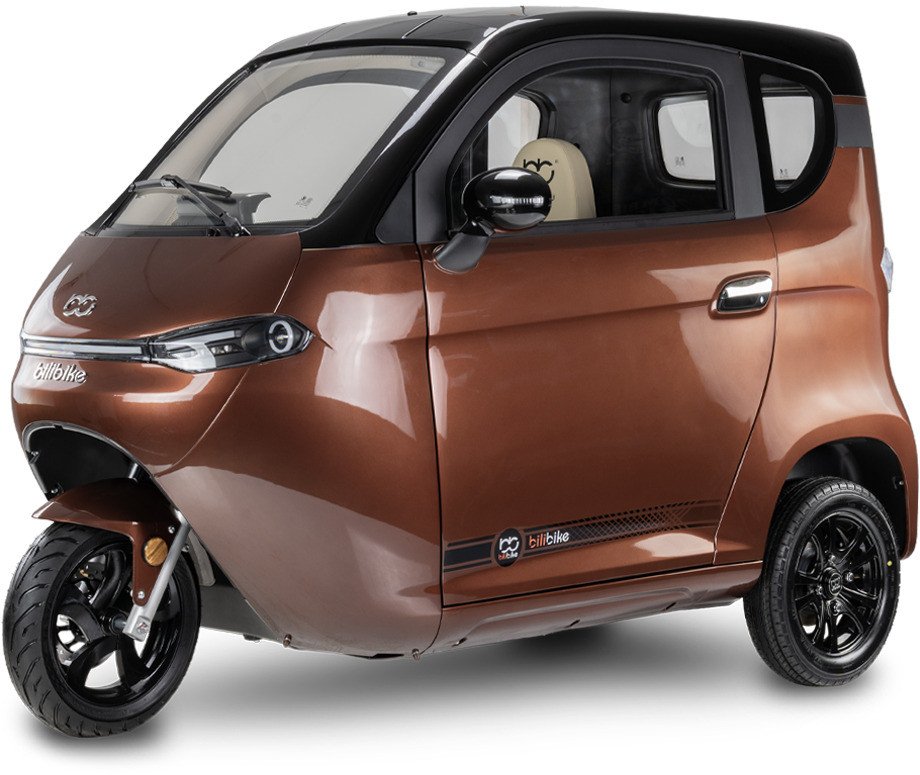 Skuter elektryczny zabudowany MICRO CAR BILI BIKE SIGMA 3 LIT LiFePO4 brązC