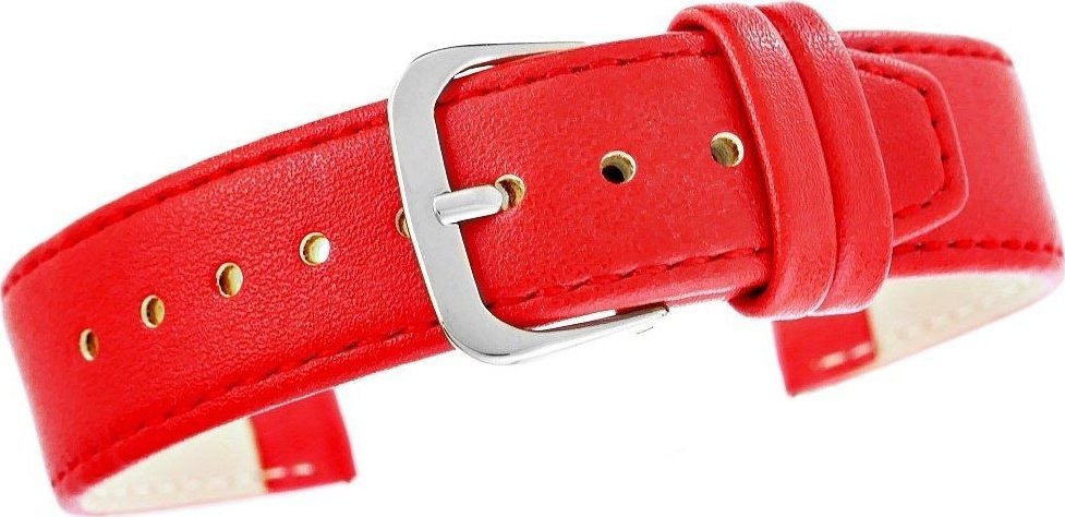 Pasek do zegarka CLASSIC - skóra 20 mm 4999-20XXL-4S Czerwony