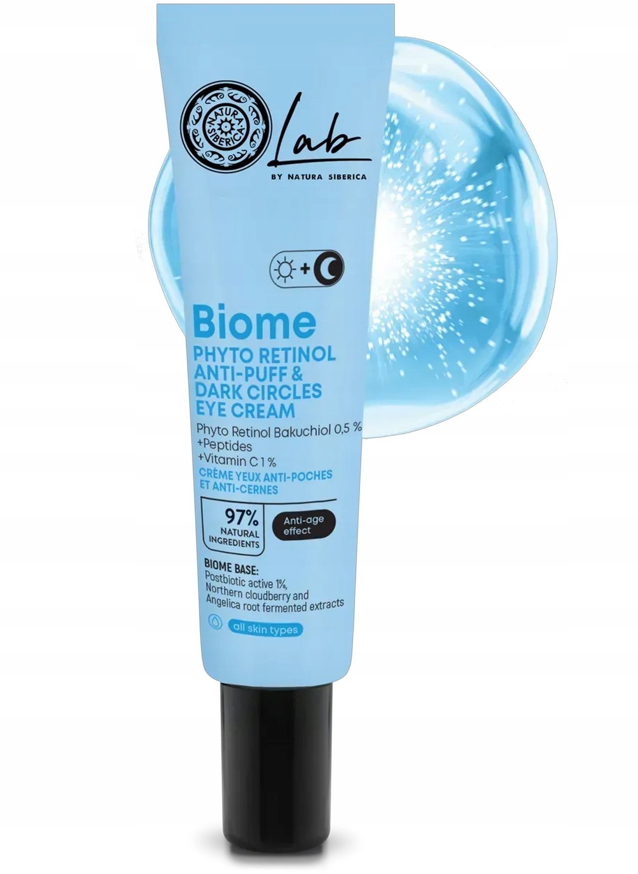 Natura Siberica Lab Biome Phyto Retinol Anti-Puff & Dark Cirkles Eye Cream krem pod oczy przeciw obrzękom i cieniom 30ml