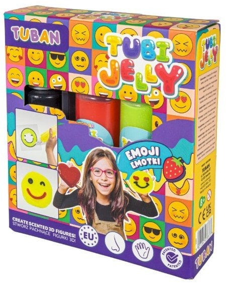 Zestaw tubi jelly emotki 3 kolory