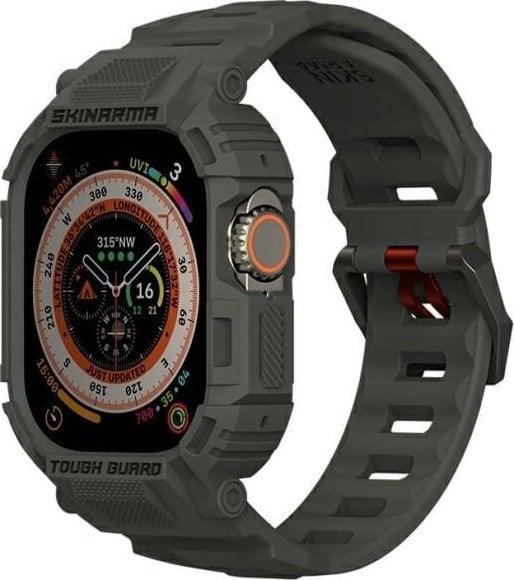 Skinarma pasek+etui Mecha 2in1 Apple Watch 49mm oliwkowy/olive