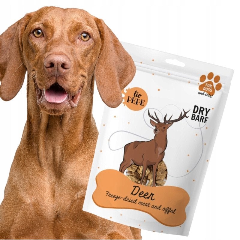 Paka Zwierzaka Lio Pepe Przysmak Deer (mięso jelenia) XL 180g