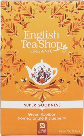 English Tea Sho Herbata zielona z Rooibos,granatem i jagodą (20x1,75) BIO 35 g