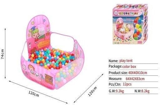 Basen 120x120cm + 50 piłek