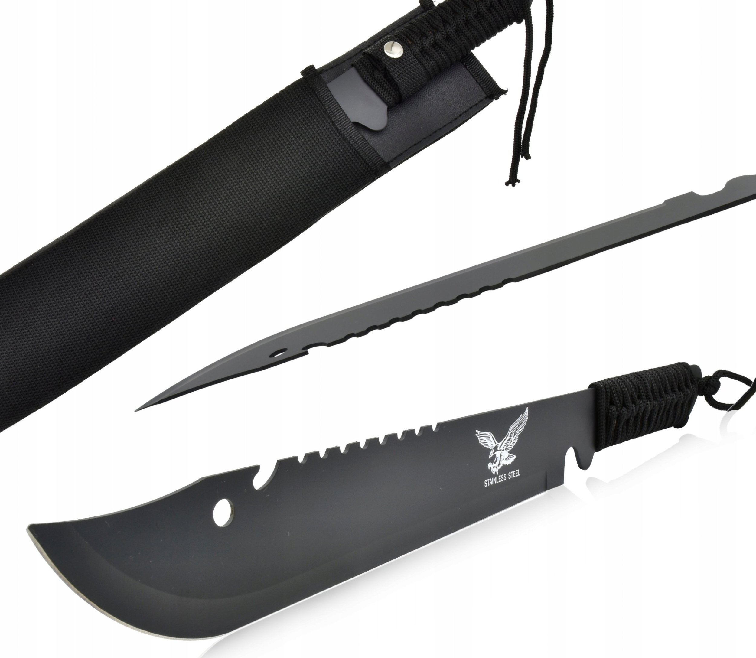 Kandar MEGA Nóż MACZETA Miecz Pokrowiec BLACK