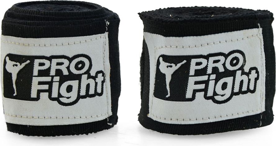 Profight Bandaż Bokserski 4m Czarny