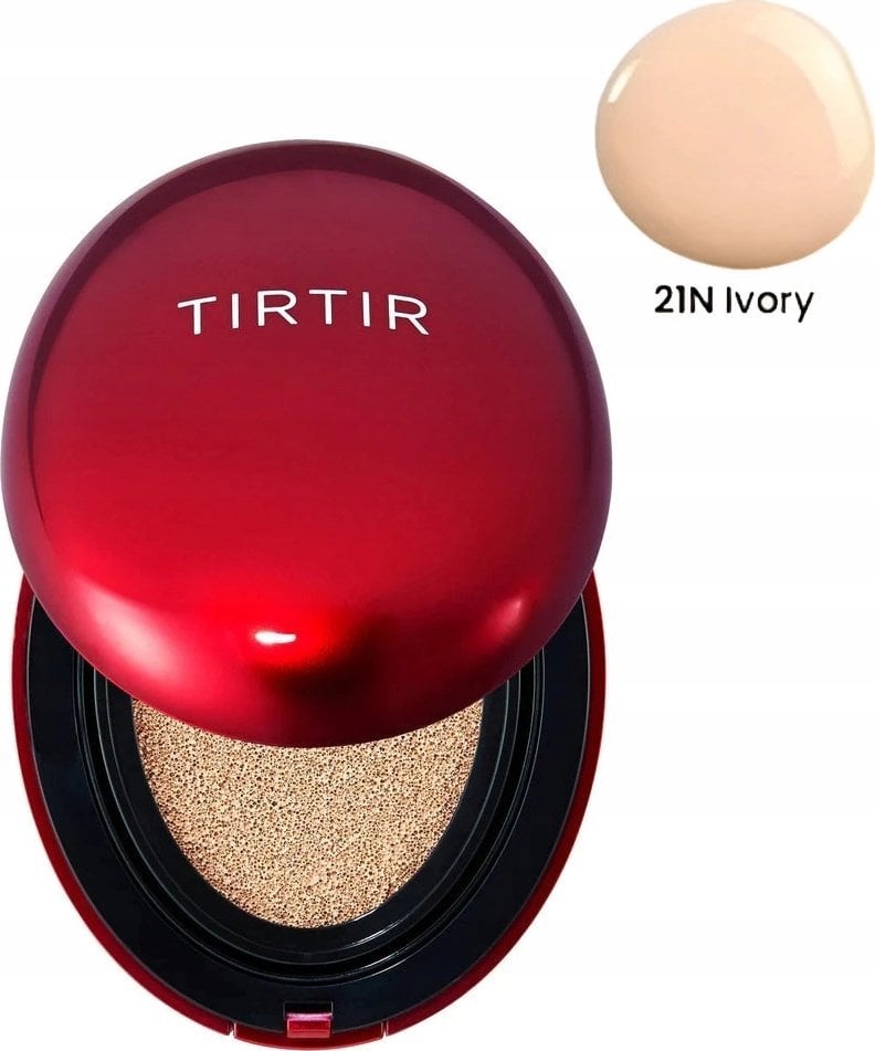 Alkotest TIRTIR_Mask Fit Red Cushion długotrwały podkład od twarzy w poduszce 21N Ivory 18g
