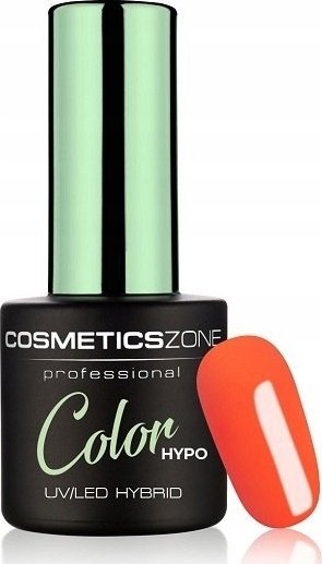 Cosmetics Zone Lakier hybrydowy hipoalergiczny ciemny pomarańczowy 7ml - Neon Orange N4