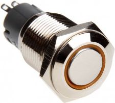 DimasTech Przycisk LED 16mm Pomarańczowy (PD009)