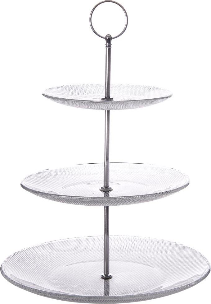 Orion Szklana PATERA na ciastka ciasto owoce przystawki uniwersalny